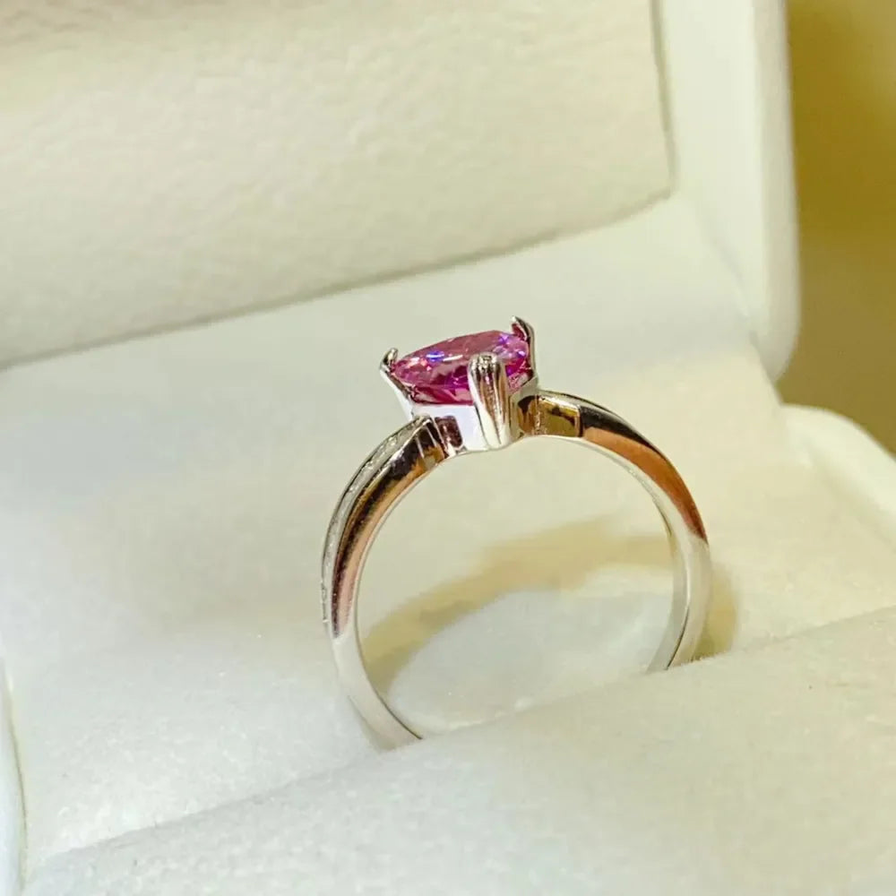 Ring Chiara - 1 Carat Moissanite Sterling Silver Sparkle Women's Ring Velanci