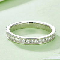 Minimalist Sterling Moissanite Ring Isabella - Coastal Glow Women's Ring Velanci