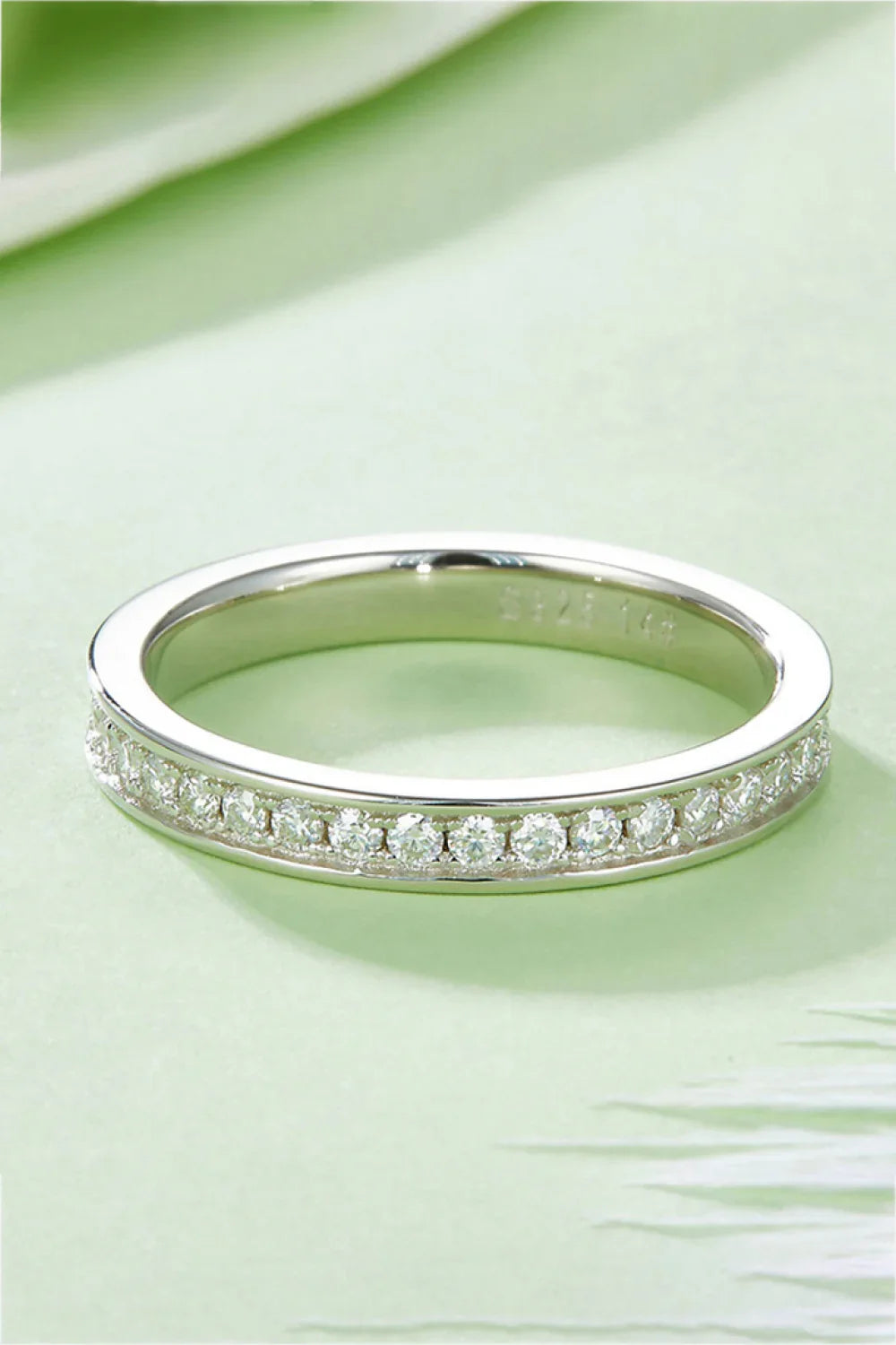Minimalist Sterling Moissanite Ring Isabella - Coastal Glow Women's Ring Velanci