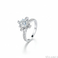 Ring Isabella - 1 Carat Moissanite Sterling Silver Women's Ring Velanci