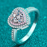Ring Francesca - Sparkling 1 Carat Moissanite Halo Women's Ring Velanci