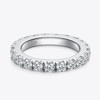 2.3 Carat Moissanite Eternity Ring Giulia - Sterling Silver Women's Ring Velanci