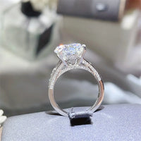 5 Carat Moissanite Ring Isabella - Sterling Shine Everyday Women's Ring Velanci