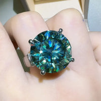 Ring Bianca - 20ct Moissanite Sterling Silver Ring Women's Ring Velanci