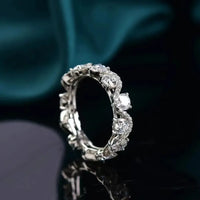 Ring Alessia - Platinum-Plated Moissanite Sterling Shine Women's Ring Velanci