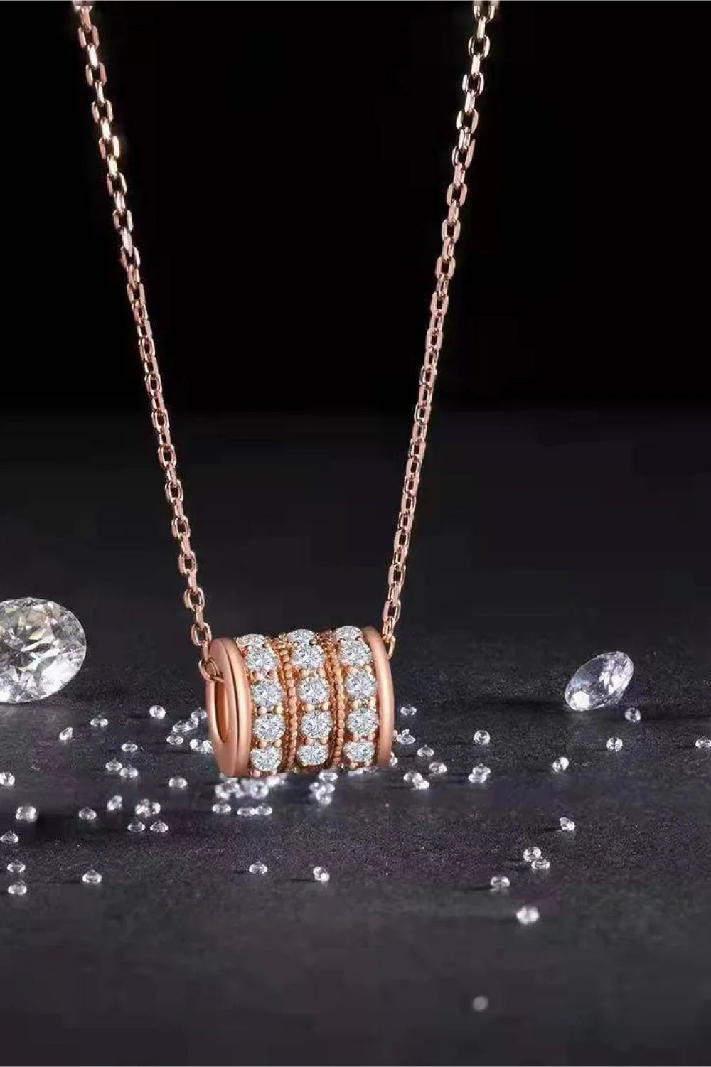 Minimalist Moissanite Sterling Silver Necklace Everyday Wear Velanci