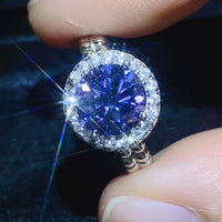Ring Isabella - 2ct Moissanite, Platinum-Plated Elegance Women's Ring Velanci