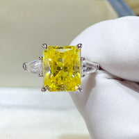 Ring Chiara - 5 Carat Moissanite Sterling Silver Brilliance Women's Ring Velanci