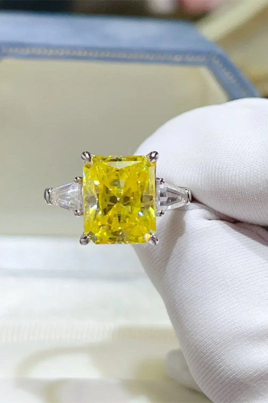 Ring Chiara - 5 Carat Moissanite Sterling Silver Brilliance Women's Ring Velanci