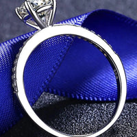 Ring Isabella - 1 Carat Moissanite, Rhodium-Plated Women's Ring Velanci