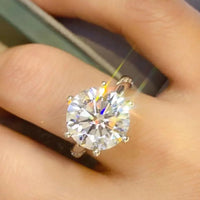 5 Carat Moissanite 6-Prong Ring Isabella - Sparkle Women's Ring Velanci