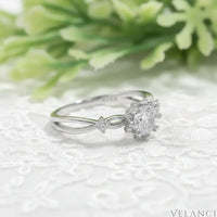 Sterling Silver Inlaid Zircon Ring Alessandra - Sparkle Velanci