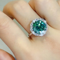 Ring Giovanna - 5 Carat Moissanite Sterling Silver Women's Ring Velanci