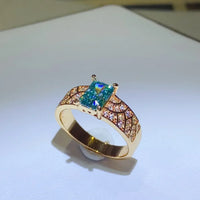 Moissanite Ring Francesca - 1 Carat Sterling Silver Women's Ring Velanci