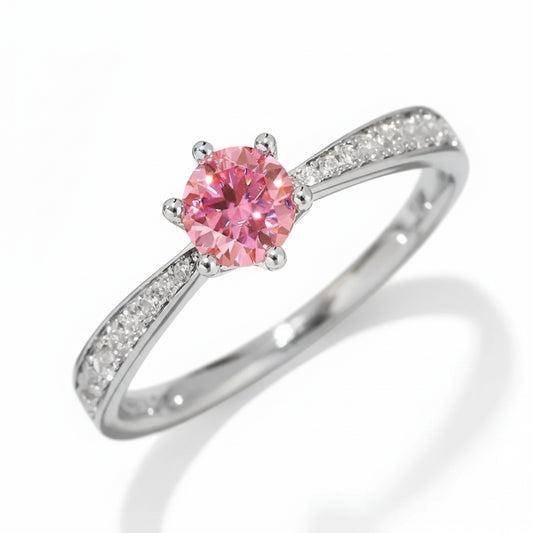 Ring Isabella - 0.5ct Moissanite Sterling Silver Sparkle Women's Ring Velanci