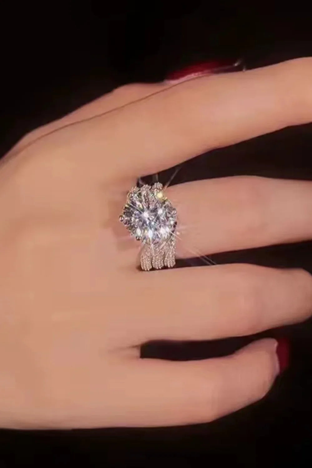 Three-Layer Ring Isabella - 3-Carat Moissanite Brilliance Women's Ring Velanci