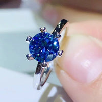 Moissanite Ring Alessia - 1 Carat Minimalist Solitaire Women's Ring Velanci