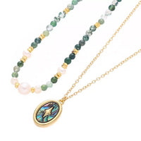 Freshwater Pearl Necklace Set Necklace - 18K Gold Plated Velanci