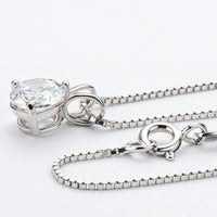 Coastal 1 Carat Moissanite Pendant Necklace - Minimalist Velanci
