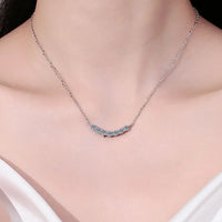Moissanite Necklace - 1.4ct Sterling Silver Everyday Wear Velanci