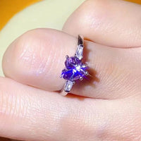 1 Carat Moissanite Heart Ring Alessandra - Coastal Elegance Women's Ring Velanci