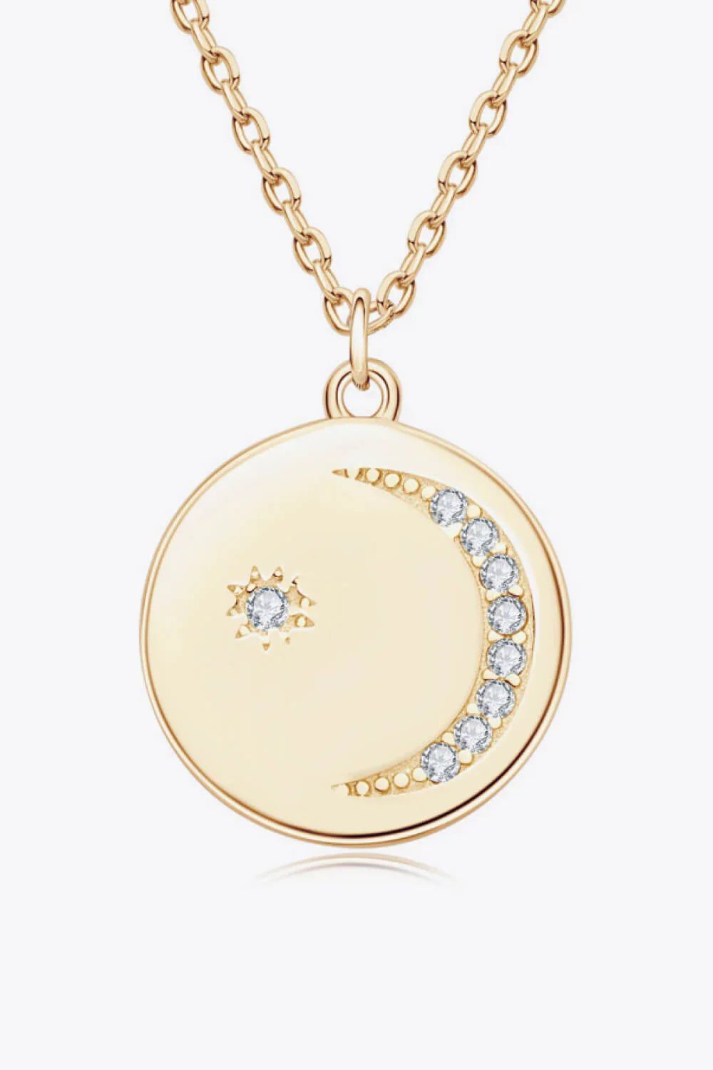 Moissanite Round Sterling Silver Necklace - All-Day Comfort Velanci