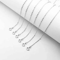 Sterling Silver Chain Francesca - Adjustable 16.5-18.5cm, Rhodium-Plated 925 Silver Velanci