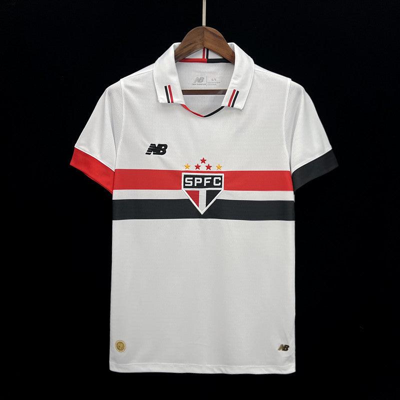 Sao Paulo Home Jersey Shirt White 2024/2025 - Velanci